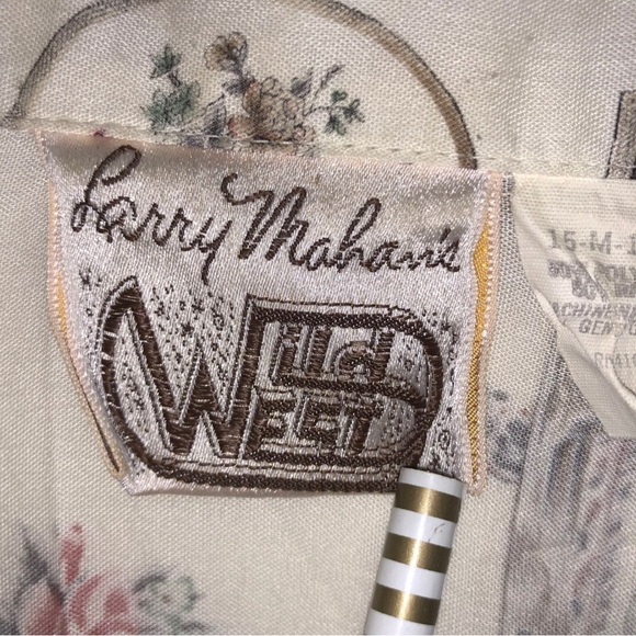 Vintage Larry Mahan's Wild West Western Shirt Rodeo 15M- 15 1/2. - Picture 3 of 4